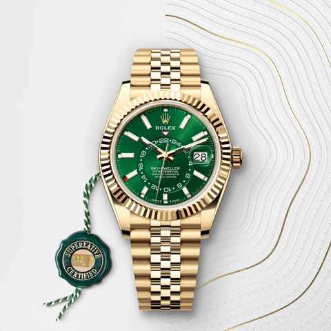 Sky-Dweller – 42 mm in 18 ct Yellow Gold | Prestige Travel Watch with Dual Time Zone & Annual Calendar