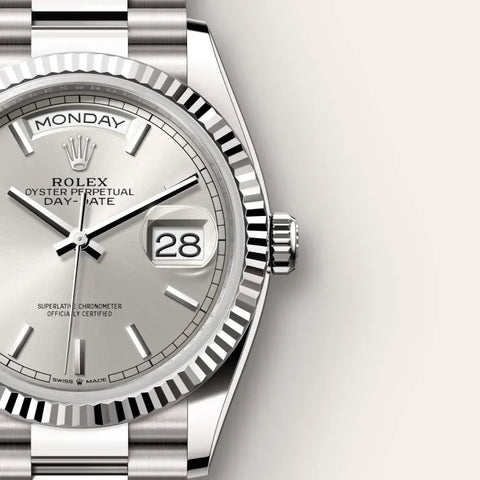 Day-Date 36 – 36 mm en Or Gris 18 ct | Élégance Discrète & Précision