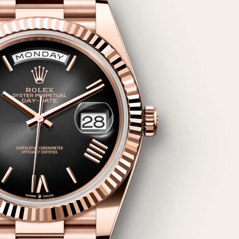 Day-Date 40 – 40 mm en Or Everose 18 ct | Élégance Suprême et Prestige Intemporel