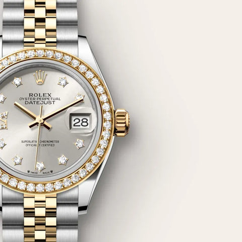 Lady-Datejust – 28 mm Yellow Rolesor | Timeless Elegance in Oystersteel & 18 ct Yellow Gold