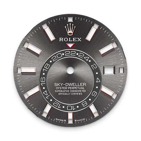 Sky-Dweller – 42 mm in 18 ct Everose Gold | Luxury Travel Watch with Dual Time Zone