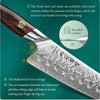 Professional Kitchen HEZHEN 8.3 Inches 73 Layers Damascus