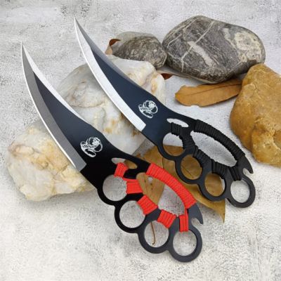 EDC Knu/ckle Fixed Full-Tang 5cr13mov for Outdoor Camping