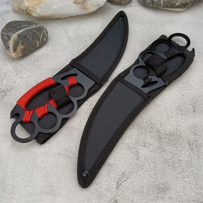 EDC Knu/ckle Fixed Full-Tang 5cr13mov for Outdoor Camping