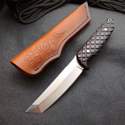 Special Offfer Survival Straight Satin Tano For outdoor hunting knife - Kemp Knives