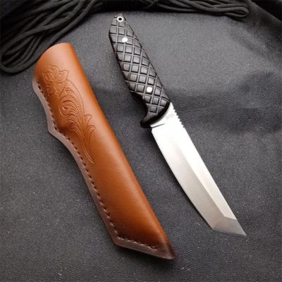 Special Offfer Survival Straight Satin Tano For outdoor hunting knife - Kemp Knives