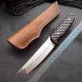 Special Offfer Survival Straight Satin Tano For outdoor hunting knife - Kemp Knives