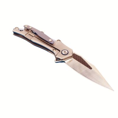 Flipper Folding Knife M390 Satin Finis For outdoor hunting knife - Kump Knives