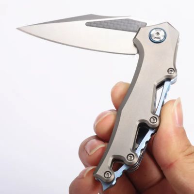 Kemp knives™ Flipper M390 Satin Finis For outdoor hunting knife