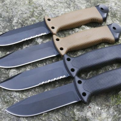 Hot LMF II Survival Straight AUS-8 Titanium For outdoor hunting knife - Kemp Knives™