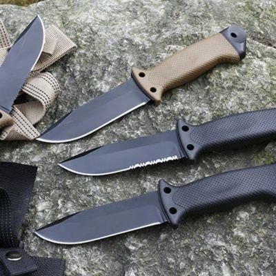Hot LMF II Survival Straight AUS-8 Titanium For outdoor hunting knife - Kemp Knives™
