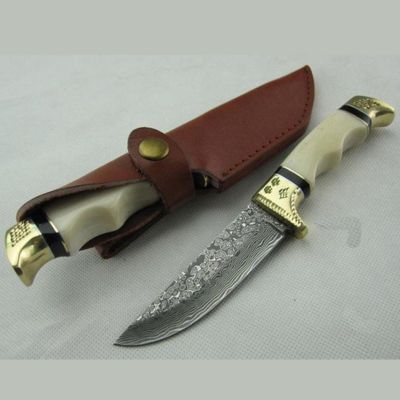 Kemp  knives™ Promotion Damascus straight knife For outdoor hunting knife