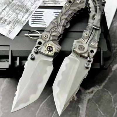 High End MBB T1 Strong Folding Knife Z-wear Titanium for outdoor hunting knife - Kemp Knives™