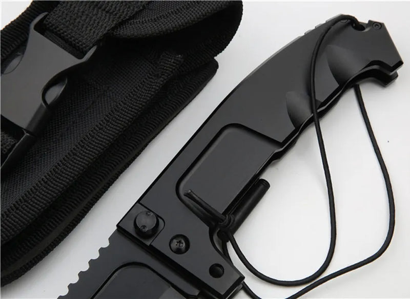 1Pcs Top N690 Drop Point Black for 0outdoor hunting knife - Rs knives™