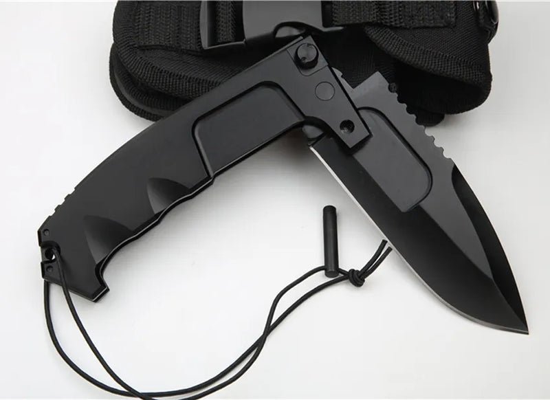 1Pcs Top N690 Drop Point Black for 0outdoor hunting knife - Rs knives™