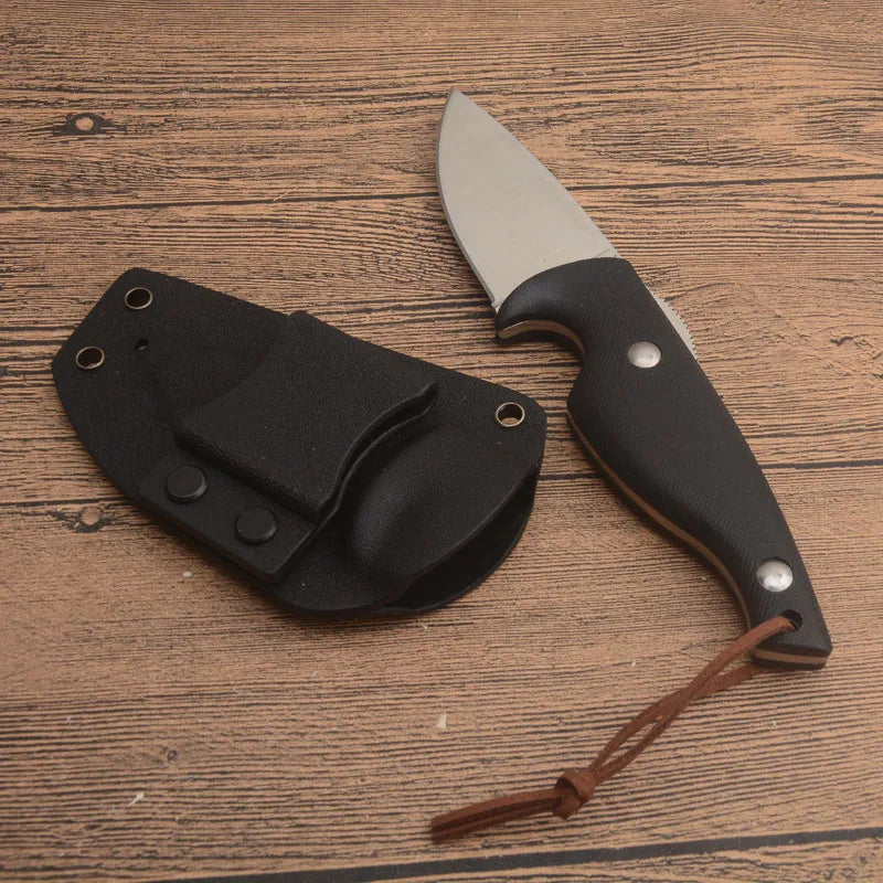 G2378 Drop Point Satin for Outdoor Camping Knife - Kemp Knives™