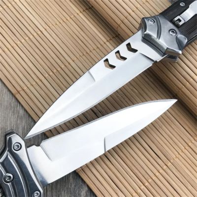 Black/Brown Wood Handle Cold Steel for outdoor hunting knife -  Kemp Knives™